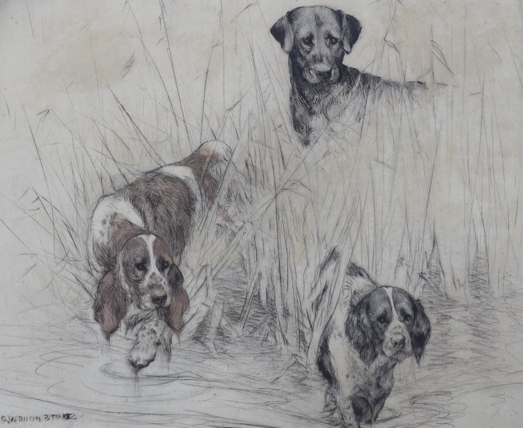 After Alfred Munnings, a coloured print, 